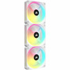 Corsair iCUE QX120 Cooling Fan - 3 x Fans - 17868 Lmin Maximum Airflow - 2400 rpm - Magnetic Dome Bearing - RGB LED - White - PC CO-9051006-WW