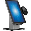 Elo Slim Desk Mount for Touchscreen Monitor Cradle Bar Code Reader Fingerprint Reader Webcam - Black Silver - 22 Screen Support E514693