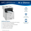 Brother MFC-L8900CDW Wireless Laser Multifunction Printer - Color - CopierFaxPrinterScanner - 33 ppm Mono33 ppm Color Print 2400 MFCL8900CDW
