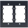 Kramer Frame for Wall Plate Inserts - 2 Gang - 6 x Sockets - 2-gang - Black FRAME-2GUSB