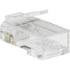 Tripp Lite Cat6 RJ45 Pass-Through UTP Modular Plug 100 Pack - 100 Pack - 1 x RJ-45 Network Male - Clear - TAA Compliant N232-100-UTP