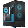 Fractal Design Pop Air RGB Computer Case - Tower - Cyan Black Blue - Steel Tempered Glass - 9 x Bay - 3 x 472 120 mm x Fans - FD-C-POR1A-02
