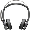 Poly Voyager Focus 2 USB-C Headset - Siri Google Assistant - Stereo - USB Type C Micro USB - WiredWireless - Bluetooth - 300 ft - - 76U47AA