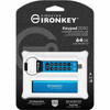IronKey Keypad 200 64GB USB 32 Gen 1 Type C Flash Drive - 64 GB - USB 32 Gen 1 Type C - 280 MBs Read Speed - 200 MBs Write - - IKKP200C64GB