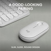Logitech Pebble 2 Combo Wireless Keyboard and Mouse - USB Type A Wireless Bluetooth Keyboard - Tonal White - USB Type A Wireless Mouse 920-012198