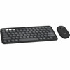 Logitech Pebble 2 Combo for Mac Wireless Keyboard and Mouse - USB Type A Wireless Bluetooth Keyboard - Tonal Graphite - USB Type A - - 920-012200