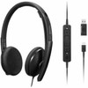 Lenovo Wired VoIP Headset Teams - Stereo - USB Type C - Wired - 22 Kilo Ohm - 20 Hz - 20 kHz - Over-the-head - Binaural - Ear-cup - 4XD1M45626