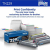 Brother Original Standard Yield Laser Toner Cartridge - Magenta - 1 Each - 1200 Pages TN229M