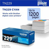 Brother Original Standard Yield Laser Toner Cartridge - Cyan - 1 Each - 1200 Pages TN229C