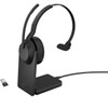 Jabra Evolve2 55 Headset - Mono - Wireless - Bluetooth - 984 ft - 20 Hz - 20 kHz - On-ear - Monaural - Supra-aural - MEMS Technology 25599-889-989-01