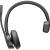 Poly Voyager 4310 USB-A Headset - Siri Google Assistant - Mono - USB Type A - WiredWireless - Bluetooth - 2986 ft - 20 Hz - 20 kHz 76U48AA