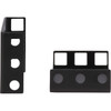 Tripp Lite by Eaton SmartRack SRRAILDPTH1U Mounting Rail Kit for Rack Server Rack Equipment Enclosure - Black - 2 SRRAILDPTH1U