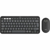 Logitech Pebble 2 Combo Keyboard  Mouse - USB Type A Wireless Bluetooth Keyboard - Tonal Graphite - USB Type A Wireless Bluetooth - - 920-012061