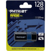 Patriot Memory Supersonic Rage Lite USB 32 Gen 1 Flash Drives - 128GB - 128 GB - USB 32 Gen 1 - 120 MBs Read Speed - Black Blue PEF128GRLB32U