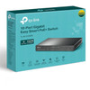 TP-Link 10-Port Gigabit Easy Smart Switch with 8-Port PoE - 10 Ports - Manageable - Gigabit Ethernet - 101001000Base-T 1000Base-X TL-SG1210MPE