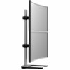 Atdec dual stack or single monitor desk mount with a freestanding base VESA 75x75 100x100 Suits flat and curved displays - dual up VFS-DV