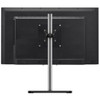Atdec dual stack or single monitor desk mount with a freestanding base VESA 75x75 100x100 Suits flat and curved displays - dual up VFS-DV