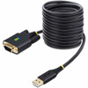 StarTechcom 10ft 3m USB to Serial Adapter Cable COM Retention FTDI DB9 RS232 Interchangeable DB9 ScrewsNuts - Add a DB9 port 1P10FFC-USB-SERIAL