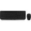 CHERRY GENTIX DESKTOP Wireless Desktop - USB Wireless RF - 104 Key - English US - Black - USB Wireless RF Mouse - Optical - 2000 dpi JD-7000EU-2
