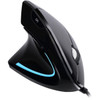 Adesso Left-Handed Vertical Ergonimic Mouse - Optical - Cable - Black - USB - 2400 dpi - Scroll Wheel - 6 Buttons - Left-handed IMOUSE E9
