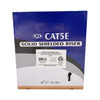 1000ft 4 Pair CAT5E 350Mhz FUTP Solid 24AWG CMR Riser Rated Bulk Cable - Black