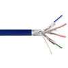 1000ft 4 Pair CAT6 550Mhz 26AWG Stranded Shielded FFTP FT4CMR Bulk Cable - Blue