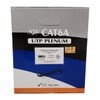 1000ft CAT6A Solid UUTP 650Mhz 23AWG CMP Plenum Bulk Cable - Black