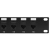 16-Port CAT6 Patch Panel 19 Rackmount 1U - Pass-Through