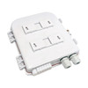 IndoorOutdoor 12-port Plastic Fiber Terminal Box - White