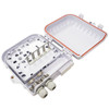IndoorOutdoor 12-port Plastic Fiber Terminal Box - White