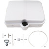 IndoorOutdoor 24-port Plastic Fiber Terminal Box - White