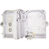 IndoorOutdoor 24-port Plastic Fiber Terminal Box - White