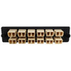 Loaded LGX Adapter Panel with 12x Duplex LCPC Multimode - Black