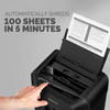 Fellowes AutoMax 100MA Auto Feed Shredder - Continuous Shredder - Micro Cut - 10 Per Pass - for shredding Credit Card Paper Paper - 4704001