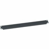 Middle Atlantic 1RU Flanged Blank Steel Rack Panel - Flat Black Powder Coat - Steel - Black Powder Coat - 1U Rack Height EB1