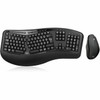 Adesso TruForm Media Keyboard  Mouse - USB Membrane Wireless RF 240 GHz Keyboard - 105 Key - French - USB Wireless RF Mouse - - 1600 WKB-1500CB-FR