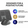Logitech Signature Slim for Business MK955 Keyboard  Mouse - USB Type A Wireless Bluetooth 51 Keyboard - Graphite - USB Type A Mouse 920-012427