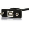 StarTechcom_1_ft_Panel_Mount_USB_Cable_B_to_B_-_FM_-_Type_B_Male_USB_-_Type_B_Female_USB_-_1ft_-_Black_USBPNLBFBM1