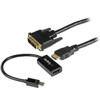 StarTechcom mDP to DVI Connectivity Kit - Active Mini DisplayPort to HDMI Converter with 6 ft HDMI to DVI Cable - mDP to DVI Adapter MDPHDDVIKIT