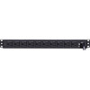 CyberPower PDU15B2F10R 12-Outlets PDU - Basic - NEMA 5-15P - 12 x NEMA 5-15R - 120 V AC - 1U - Vertical - Rack-mountable PDU15B2F10R