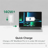 Plugable 140W USB C Charger GaN Wall Charger for Laptop PD 31 Power Adapter - Compatible with USB-C MacBook Pro Macbook Air iPad PS-EPR-140C1