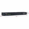 CyberPower Rackbar Surge Suppressor RM 1U RKBS15S2F10R 15A 12-Outlet - 12 x NEMA 5-15R - 3600 J - 120 V AC Input - 120 V AC Output - RKBS15S2F10R