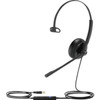 Yealink USB Wired Headset - Mono - USB - Wired - 32 Ohm - 20 Hz - 20 kHz - Over-the-head - Monaural - Supra-aural - 39 ft Cable - - UH34 MONO TEAMS