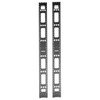 Tripp Lite by Eaton 48U Vertical Cable Management Bars - Cable Manager - Black - 2 - 48U Rack Height SRVRTBAR48
