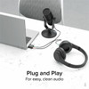 Plugable USB Audio Adapter - 1 x Type A USB Male - 2 x 35mm Stereo Audio Female - Black USB-AUDIO