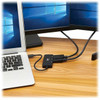 Tripp Lite by Eaton U444-3DP-MST USB-C Adapter Triple Display Black - 1 x Type C USB 32 Gen 2 Powered USB Male - 3 x DisplayPort U444-3DP-MST