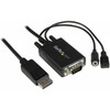 StarTechcom 6 ft 2m DisplayPort to VGA Adapter Cable with Audio - DP to VGA Converter - 1920x1200 - Connect the audio and video from DP2VGAAMM2M