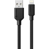 ALOGIC Elements PRO USB-A to Lightning 1m Cable - Black - 33 ft LightningUSB Data Transfer Cable for iPhone iPad iPod - First End ELPA8P01-BK