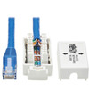 Tripp Lite by Eaton Cat6 Junction Box Cable Assembly 18 in Blue - 15 ft Category 6 Network Cable for Network Device Surveillance N237-P18N-WHSH
