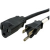 StarTechcom_6ft_NEMA_Power_Cord_with_125_Volts_at_13_Amps_-_16_AWG_Power_Extension_Cable_Cord_-_NEMA_5-15R_to_NEMA_5-15P_PAC1016_-_PAC1016